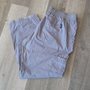 XL peaches scrub pants gray
